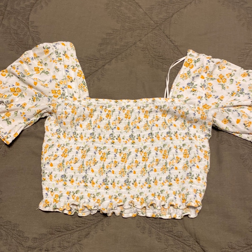 floral chelsea & violet blouse